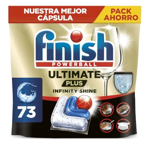Finish Ultimate Plus Infinity Shine Pastillas lavavajillas - 73 cápsulas
