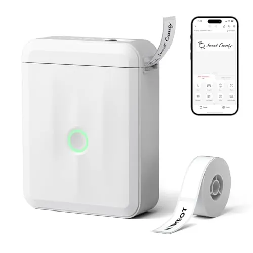 NIIMBOT D110 Mini etiquetadora con Etiquetas-Blanco