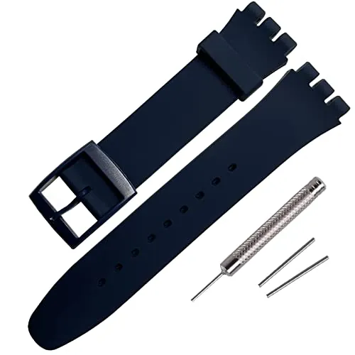 Rihahisy - Correa de silicona de repuesto para reloj, 19mm