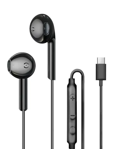 MAS CARNEY Auriculares con Cable USB C para Samsung S26 S25 S24 A16 A56 A57