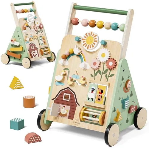 Andador Bebes Montessori, Caminador Bebe de Madera, Juguetes Bebe 1 Año