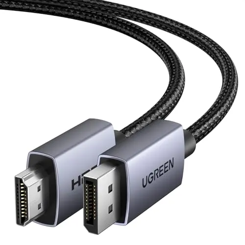 UGREEN Cable DisplayPort a HDMI 1.4 4K 30Hz 2K 60Hz 1080P 120Hz DP HDMI 2M