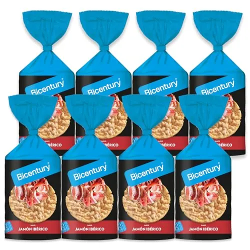 Bicentury - Tortitas de maíz sabor jamón (8 unidades)