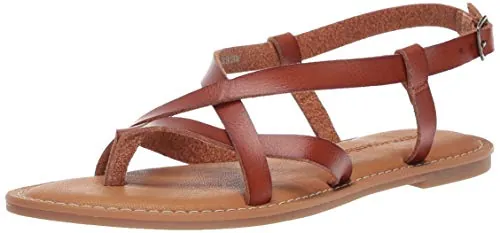 Amazon Essentials Sandalias de Tiras Informal Mujer, Bronceado, 37.5 EU