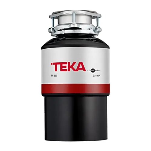 TEKA Triturador de Fregadero, de Acero Inoxidable, Triturador de Basura y Alimentos con Protección Anti Corrosión, Potencia 0,55 CV (380 W), Medidas 17,3 x 31,8 cm, Modelo TR 550