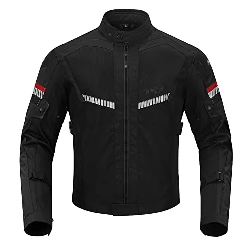 BORLENI Chaqueta moto, conforme a la normativa CE, con protecciones, verano