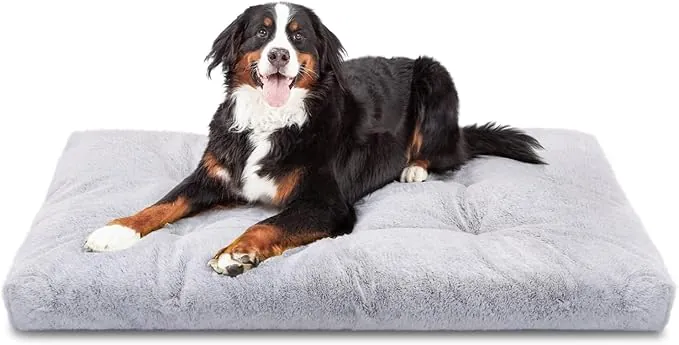 Nobleza Cama para perros grandes – Cojín para perros grandes, muy suave, mullido, antiansiedad, cojín para perros, lavable, suelo antideslizante, XXL 122 x 74 x 10 cm