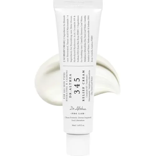 Dr. Althea Crema de Alivio 345, Crema Hidratante en Gel con Niacinamida y Pantenol para Pieles Sensibles, 50 ml