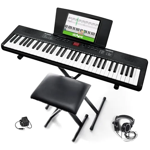 Alesis Melody 61 MK4 Teclado de Piano Eléctrico de 61 Teclas Con Accesorios