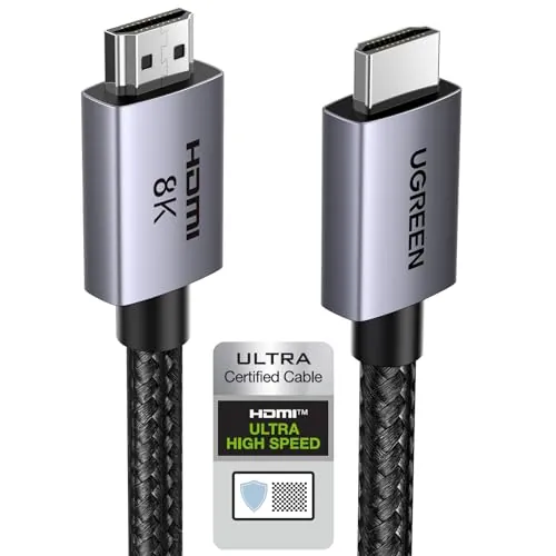 UGREEN 8K Cable HDMI 2.1 Certificado 8K 60Hz 4K 240Hz 48Gbps (3M)