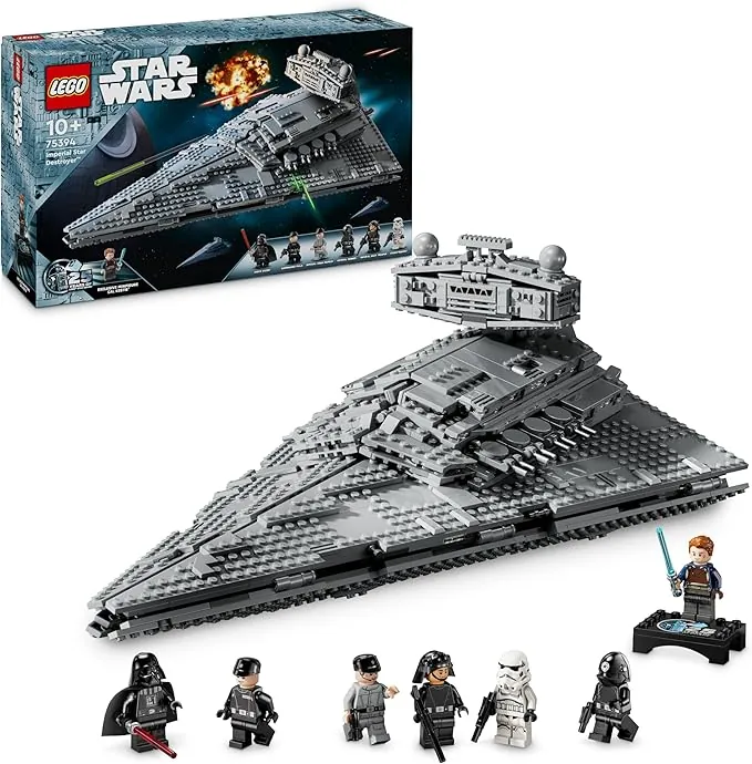 LEGO Star Wars 75394 Destructor Estelar Imperial - Juguete de Construcción de Nave con Interior Detallado -7 Minifiguras de Darth Vader - Regalo para Niños de 10+ Años Fans de Una Nueva Esperanza