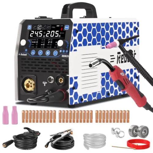 Reboot Soldador 205A 8-en-1 IGBT – MIG/MAG/MMA/TIG/ALU/Punto