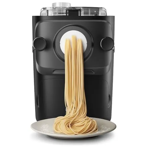 Philips Máquina Para Hacer Pasta 7000 Series - Tecnología ProExtrude, Pesaje Automático, Completamente Automático, 8 Discos Para Dar Forma, Negro (HR2665/93)