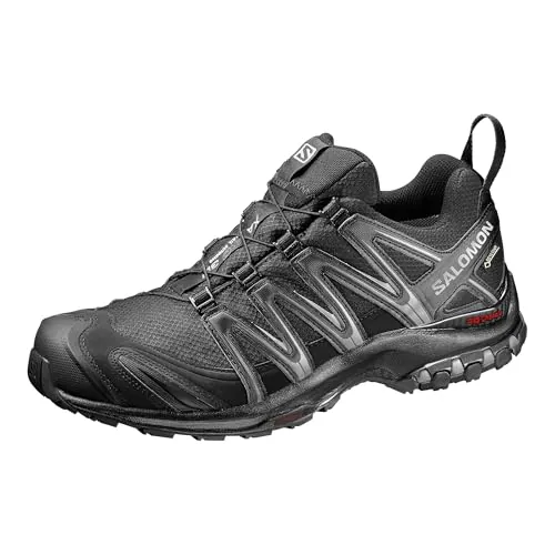 Salomon XA Pro 3D Gore-Tex Zapatillas de Trail Running para Hombre, Ajuste preciso, Agarre en todo tipo de terrenos, Impermeable, Black, 46 2/3