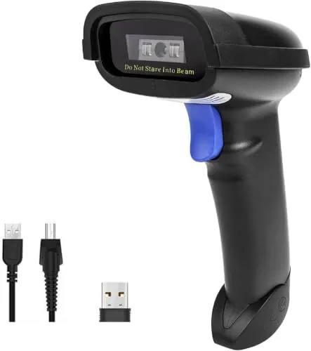 NETUM NT-1228BC Bluetooth CCD Escáner de Código de Barras Portátil USB Inalámbrico 1D CCD Códigos de Barras Imager para el Pago Móvil Pantalla de Ordenador de Pago Compatible con iOS y Android