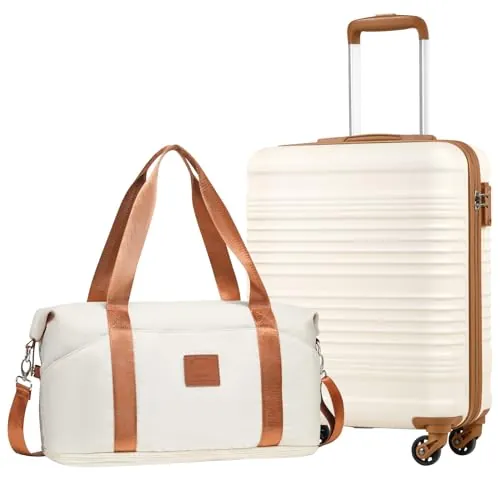 COOLIFE EasyJet Maleta Cabina 55x40x20cm+Bolsa 40x25(36) x20 Equipaje Mano