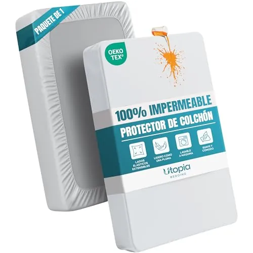 Impermeable Protector colchón 150x200 cm Cubre colchón Corte Ajustado