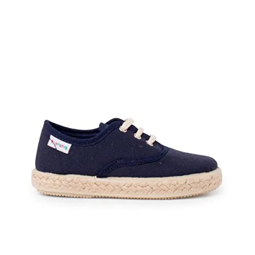 Pisamonas Zapatillas Lona Cordones Suela Alpargata Talla 36 Color Azul Marino