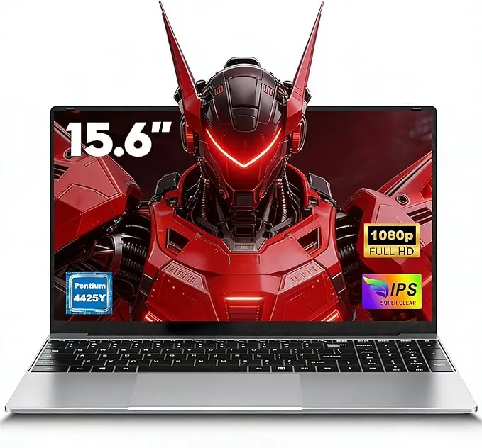 FUNYET 2026 Ordenador Portátil 15.6” RAM 16GB SSD 256GB Soporta TF 1TB Win11 Pro 1920x1080 FHD (Procesador 2 Cores 4425Y), Portatil con WIFI5, BT4.2, USB3.0x2, HDMI, Type-C para Estudiantes y Oficina