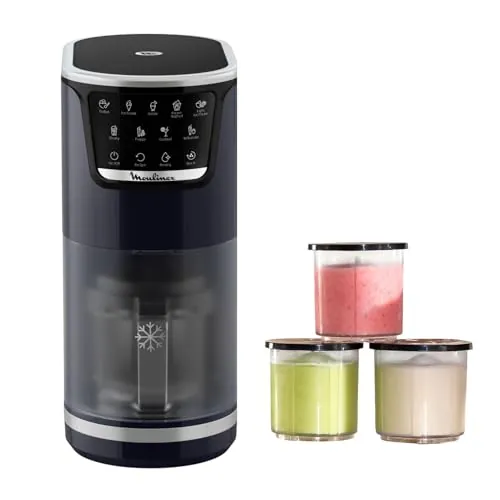 Moulinex Dolci, Heladera, 10 programas en 1, Azul oscuro