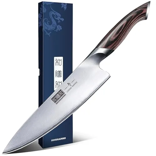HOSHANHO Cuchillo de Cocina de 20 cm, Cuchillo de Chef Profesional