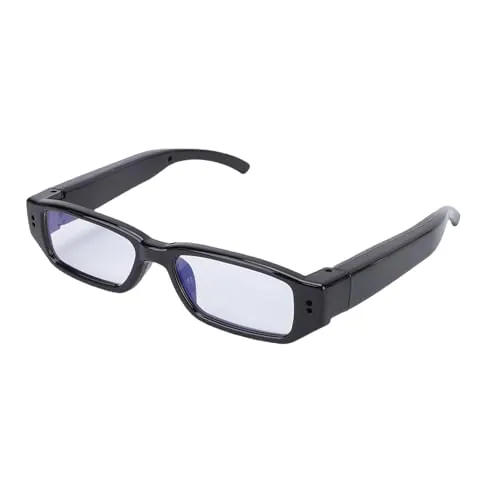 Oreilet Gafas para Cámara, Grabación Vídeo HD 1080P, Lente Gran Angular Antivibración Inteligente, con Cable Transferencia USB, para Ciclismo, Deportes, Actividades Al Aire Libre