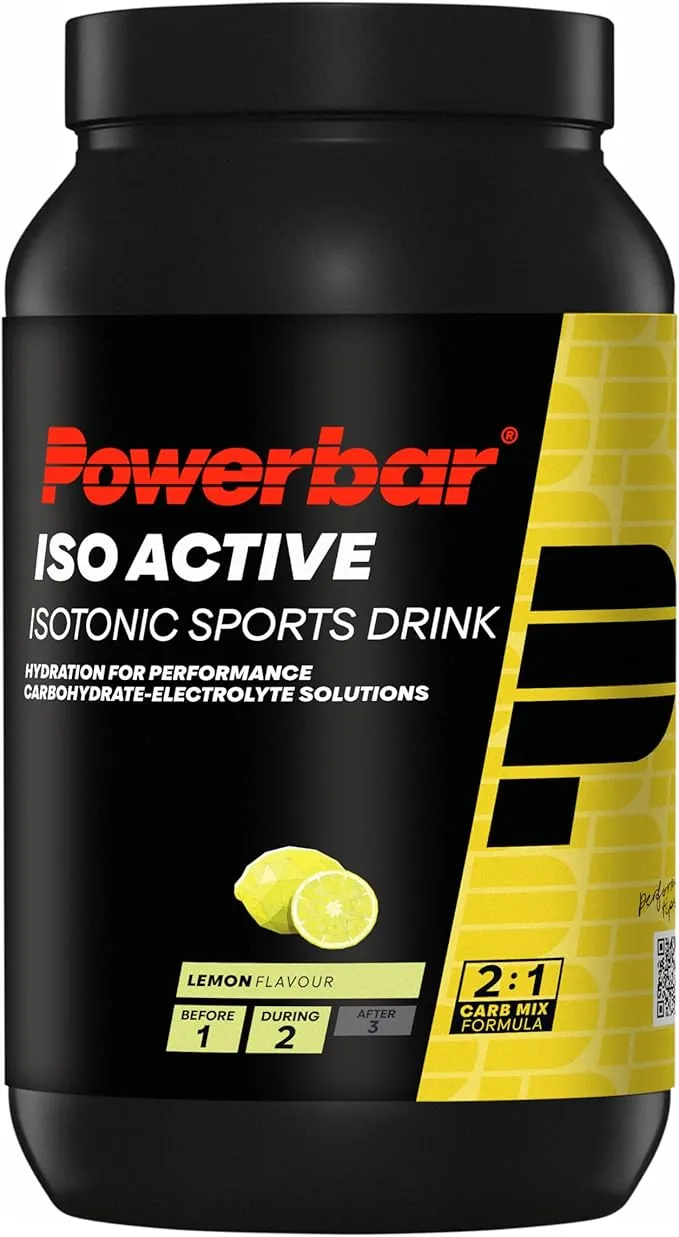 Powerbar - Isoactive - Lemon - 1320g - Bebida isotónica para deportistas - 5 electrolitos