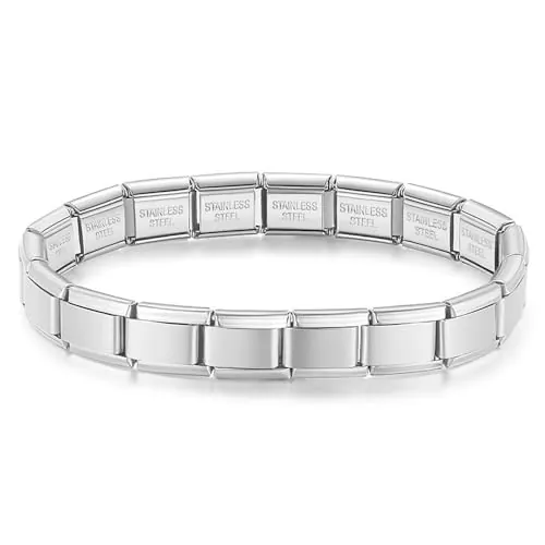Quiges Italian Charms pulsera encantos 9 mm Joyería Matt Moda
