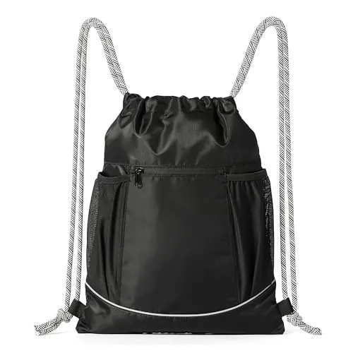 Amazon Basics Sacca Sportiva Zaino Sportivo, Nero