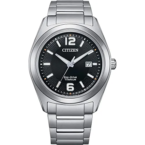 Citizen Reloj Analógico para Hombres de Eco-Drive con Correa en Titanio