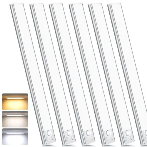 Luz LED Sensor Movimiento Cocina - Armario Luces Pilas Adhesiva Recargable