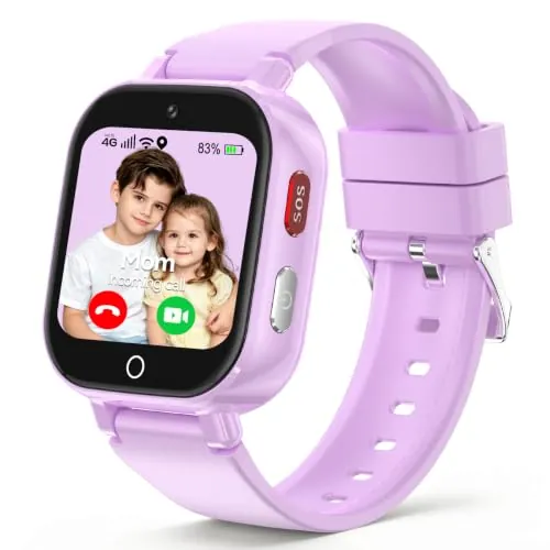 Reloj Inteligente Niño, Smartwatch Niños 4G Videollamada GPS, Impermeable