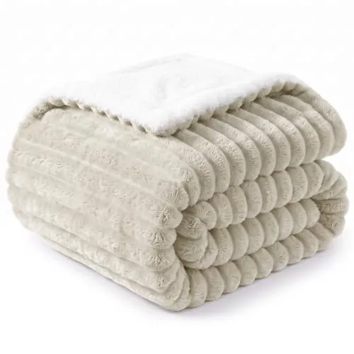 WAVVE Manta Sofá para Cama Beige 230x270 cm