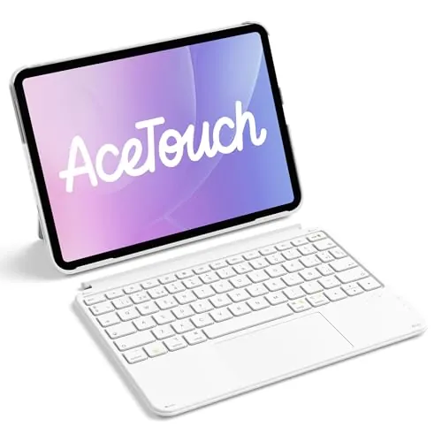 Inateck Funda con Teclado iPad A16/10ª Gen, Ultraligera 450g