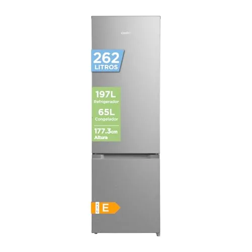 Comfee' 262L Refrigerador Combinado, Low Frost, Acero Inoxidable