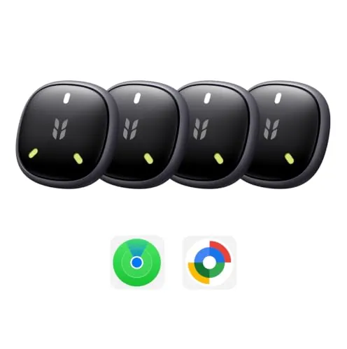 UGREEN FineTrack Mini Duo 2 Finder iOS Find My et Android Find Hub 4 Piezas