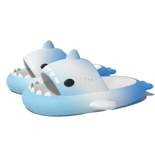 Lanivic Chanclas de Playa para Niña Niño Tiburón Zapatillas de Ducha Antideslizante Tigre Zapatos de Piscina Sandalias Ligero Verano Shark Slippers