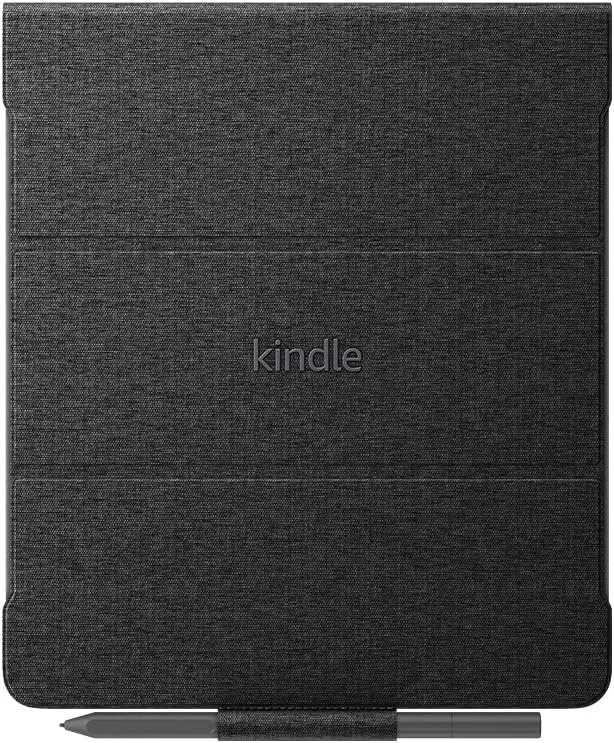 Funda de tela para Amazon Kindle Scribe, con tapa plegable y acople magnético (solo compatible con Kindle Scribe) | Diseño fino y ligero | Negro