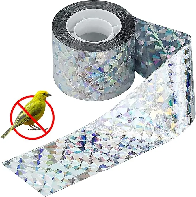 80M x 4,8CM Cinta Repelente de Aves - Ahuyentador de Pajaros - Espantapajaros Exterior - Espanta Palomas