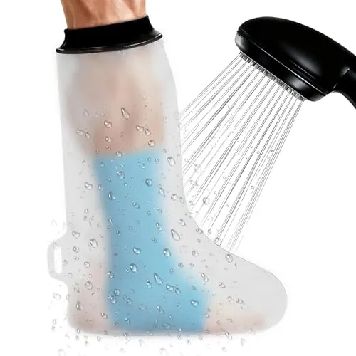 Apasiri Protector Escayola Pierna Adulto, Resistente y Reutilizable, Cubierta de Yeso Impermeable para Piernas, Agradable al Tacto, Fácil de Aplicar