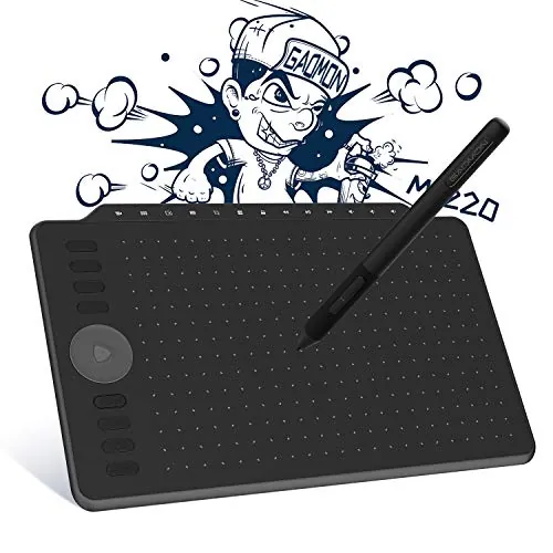 GAOMON M1220 - Tableta con Lápiz de Dibujo de 12 Pulgadas, con 13 Teclas Multimedia y 8 Teclas Programables Personalizables, Compatible con Android, Windows y Mac iOS
