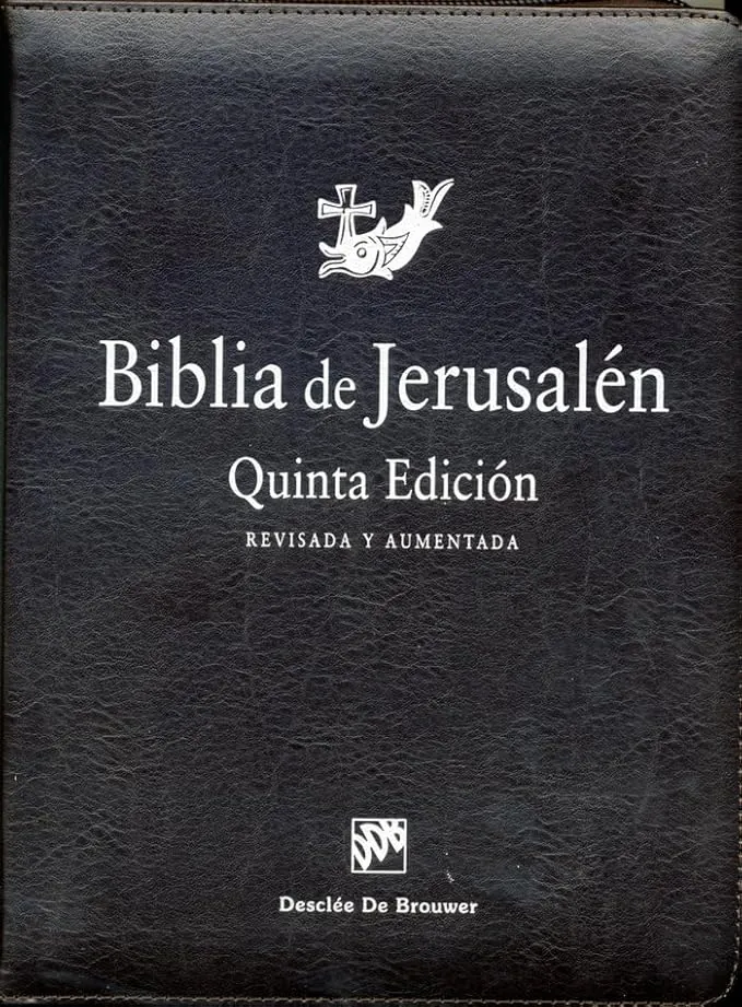 Biblia de Jerusalén: 5ª edición Manual totalmente revisada - Modelo con cremallera -Español