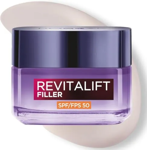 L'Oréal Paris Revitalift Filler Crema Hidratante Día Nº1 con SPF 50, 50ml