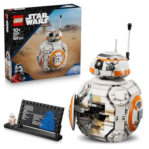 LEGO Star Wars 75452 Droide Astromecánico BB-8 - Figura de Juguete con Cabeza Giratoria y Rueda - Decoración para la Habitación Infantil - Regalo para Niños y Niñas de 10+ Años y Fans