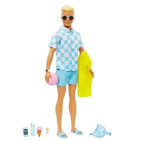 Barbie Muñeco Ken con Moda de Playa