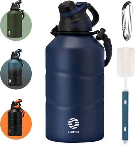 Fjbottle Botella Agua Acero Inoxidable 1900ml Térmica con Tapa Magnética