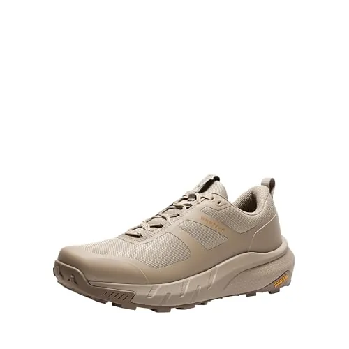 NORTIV 8 Zapatos Trekking Hombres con Suela Goma Antidelizante Zapatillas Senderismo Impermeables Botas Montaña Ligeros,Size 44.5,Arena,NMUMHI2505