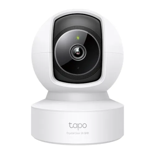 Tapo C222 - Cámara vigilancia WiFi interior, 2K QHD, 360°, Puerto Ethernet