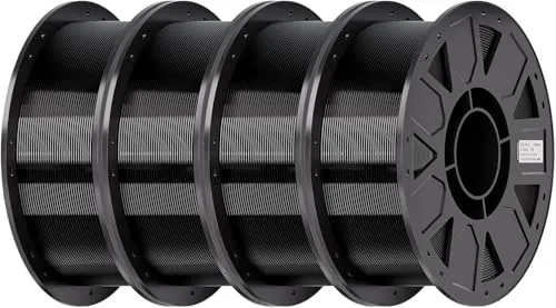 Creality Filamento PETG de 1,75 mm, para impresora 3D Ender, filamento PETG, alta precisión, alta tenacidad, inodoro, resistente a la humedad, 4 kg, color negro
