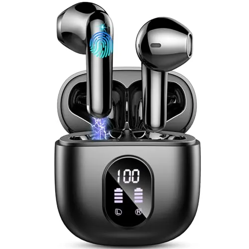 Auriculares Inalámbricos, Auriculares Bluetooth 5.4 HiFi, 50H con 4 HD Mic